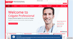 Desktop Screenshot of colgateprofessional.co.uk